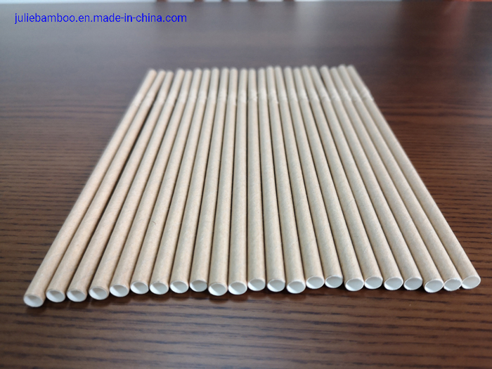 Food Grade High Quality Biodegradable Eco-Friendly U-Type Kraft Paper Straw for Drinking