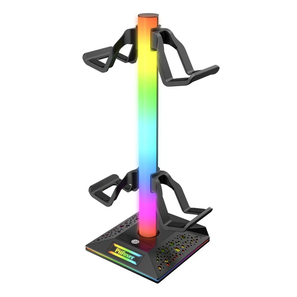 New Gamepad Stand RGB Headphone Tool Game Controller Holder with USB Displays Stands and Ambient Lighting