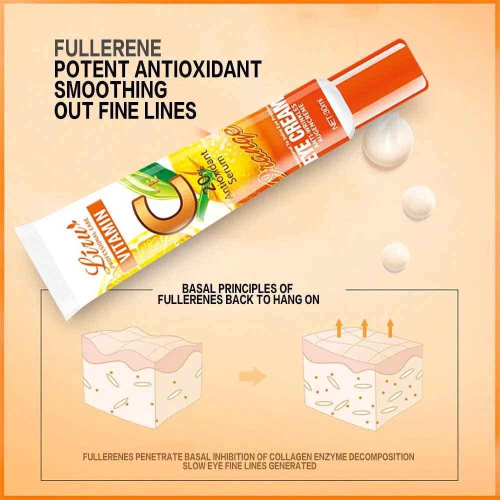 Liru Vitamin C Whitening Eye Care Anti-Wrinkle Brightening Moisturizing Eye Cream