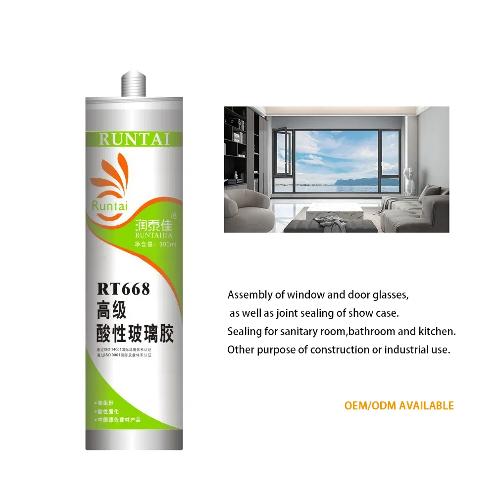 Fast-Setting Runtai Acetic Acid Silicone Sealant for Versatile Applications
