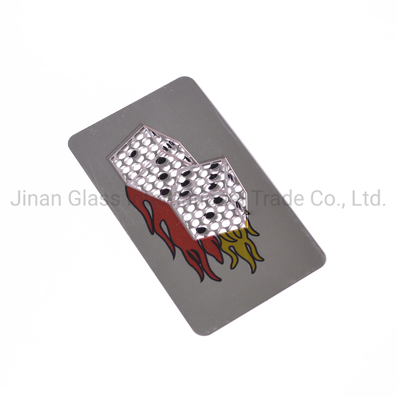 New Zinc Alloy Cartoon Pattern Cigarette Grinder Card Cigarette Grinder Metal Card Grinder