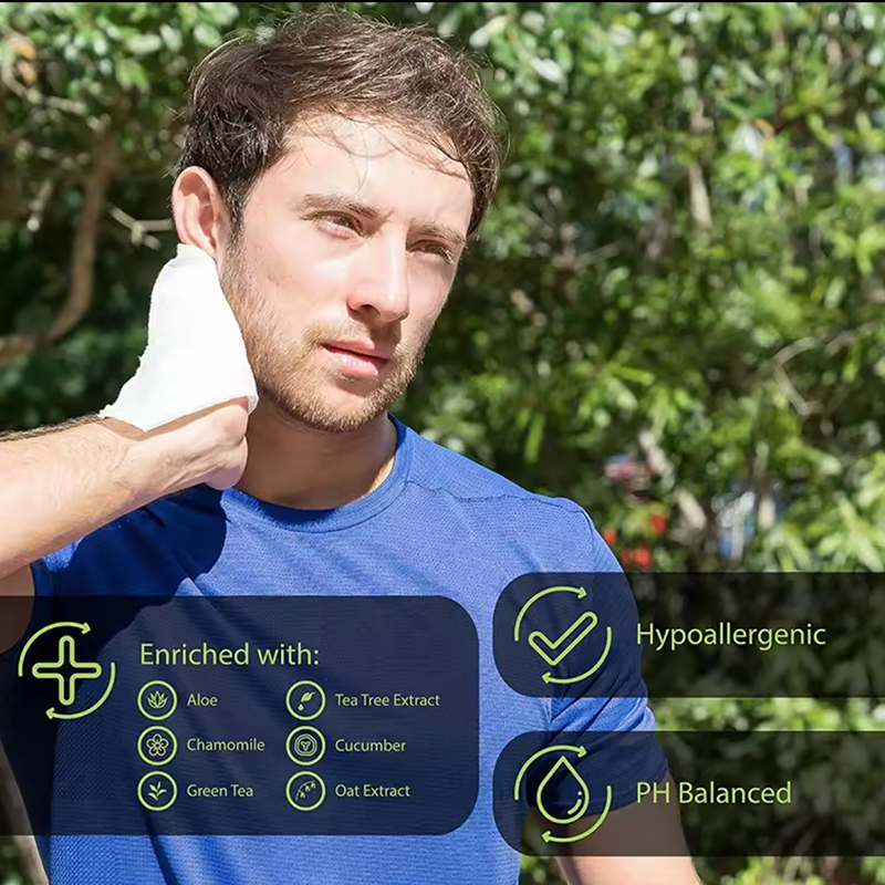 Large Size Individually Wrapped Massive Body Wet Wipes Shower Less Wipe