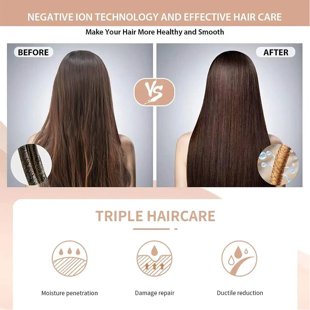 Mini Portable USB Hair Straightener Comb Ionic Hair Straightener Brush