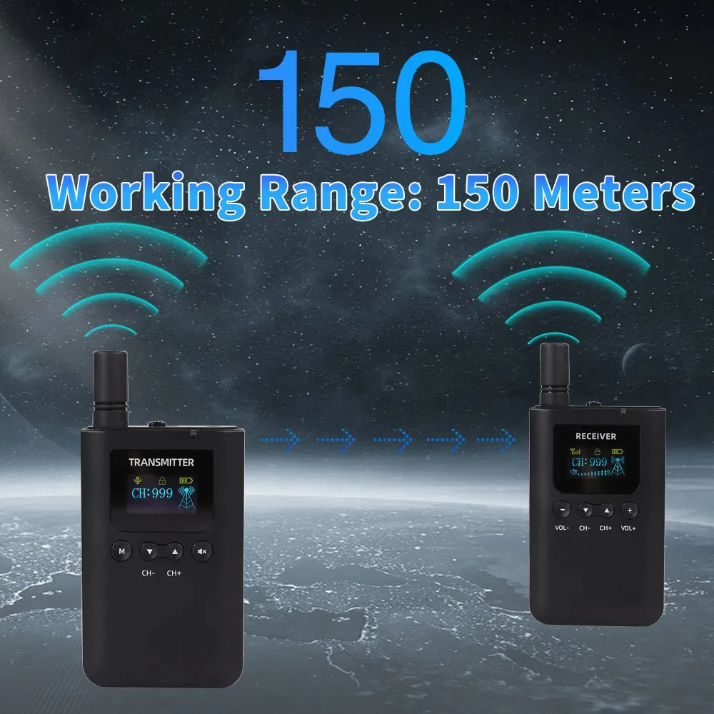 Беспроводная гиди-система 2.4 ГГц для экскурсий и конференций