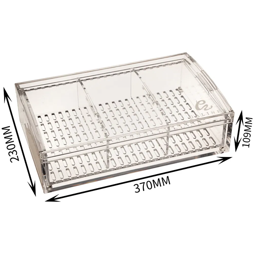 Free-Assembly Transparent Acrylic Cigar Display Storage Case Box