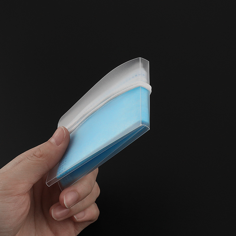 Dust Proof Plastic Folding Face Mask Storage Bag Clip