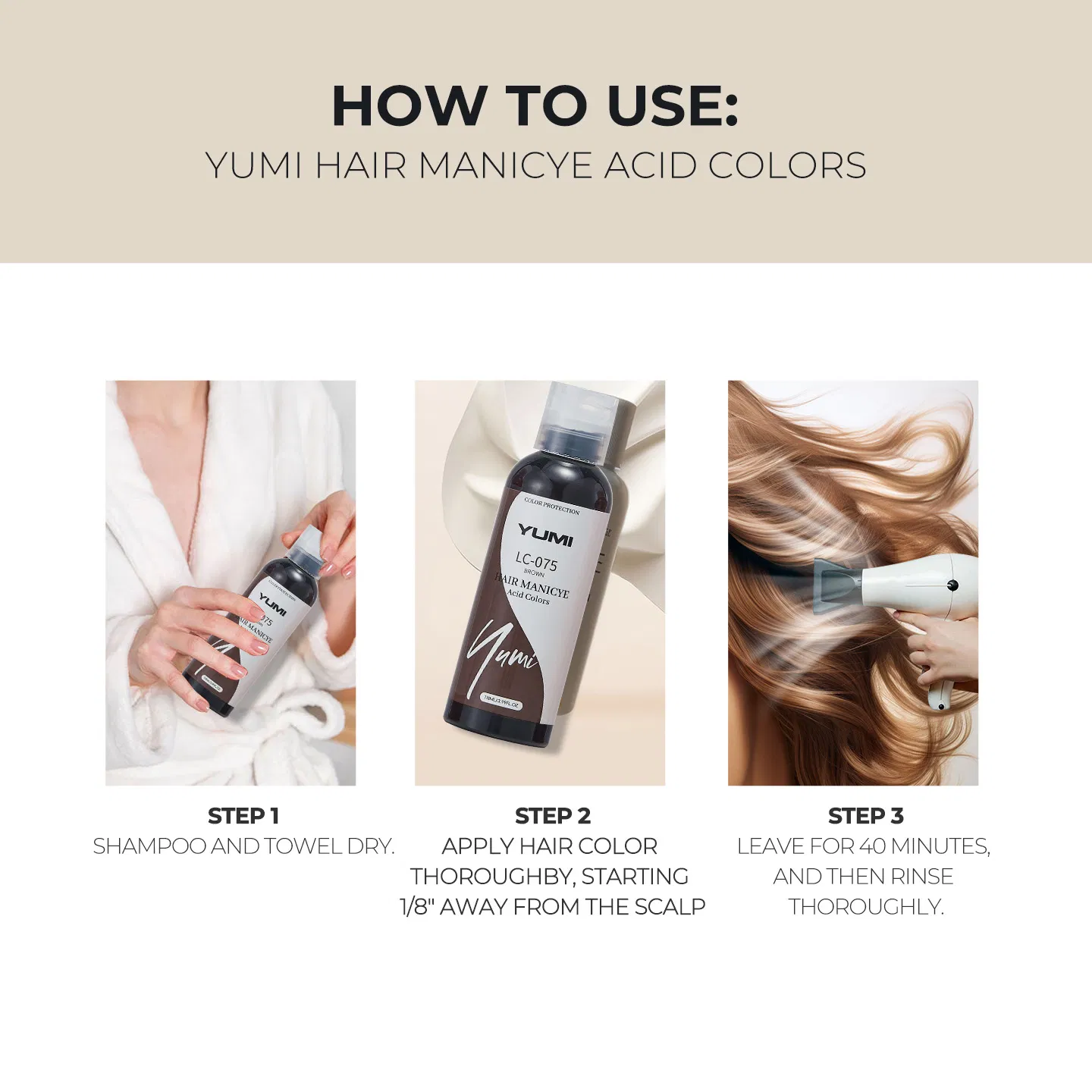 118ml Yumi Quick and Easy, Safe and Harmless Hair Color Wax