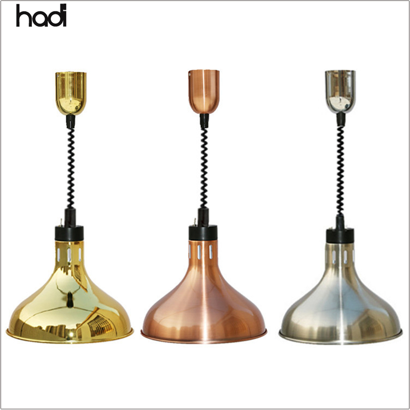 Hotel Stainless Steel Hanging Infrared Food Heat Lamp for Catering & Restaurant Use