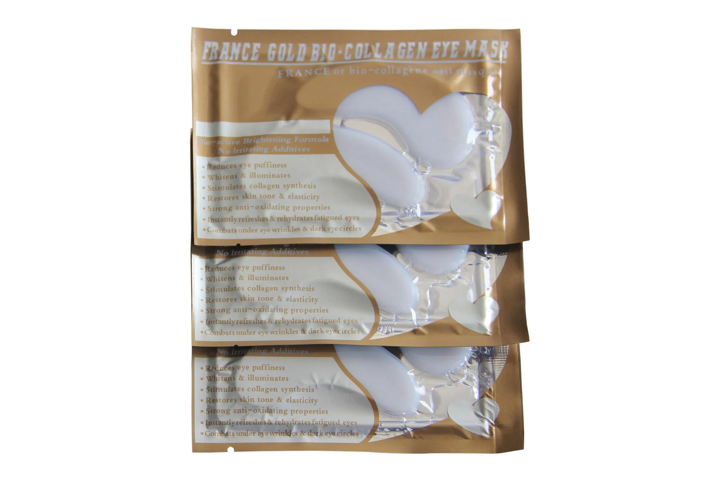 OEM Golden Eye Mask Gold Eye Patch for Eye Anti Wrinkle Anti Aging Bio-Collagen Eye Mask