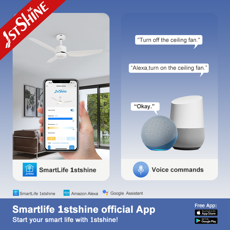 Потолочный вентилятор с подсветкой 1stshine Fandelier 52 дюйма