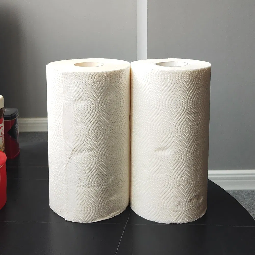 White Color and Premium 22.5*22.5 Tissue Kitchen Towel Roll