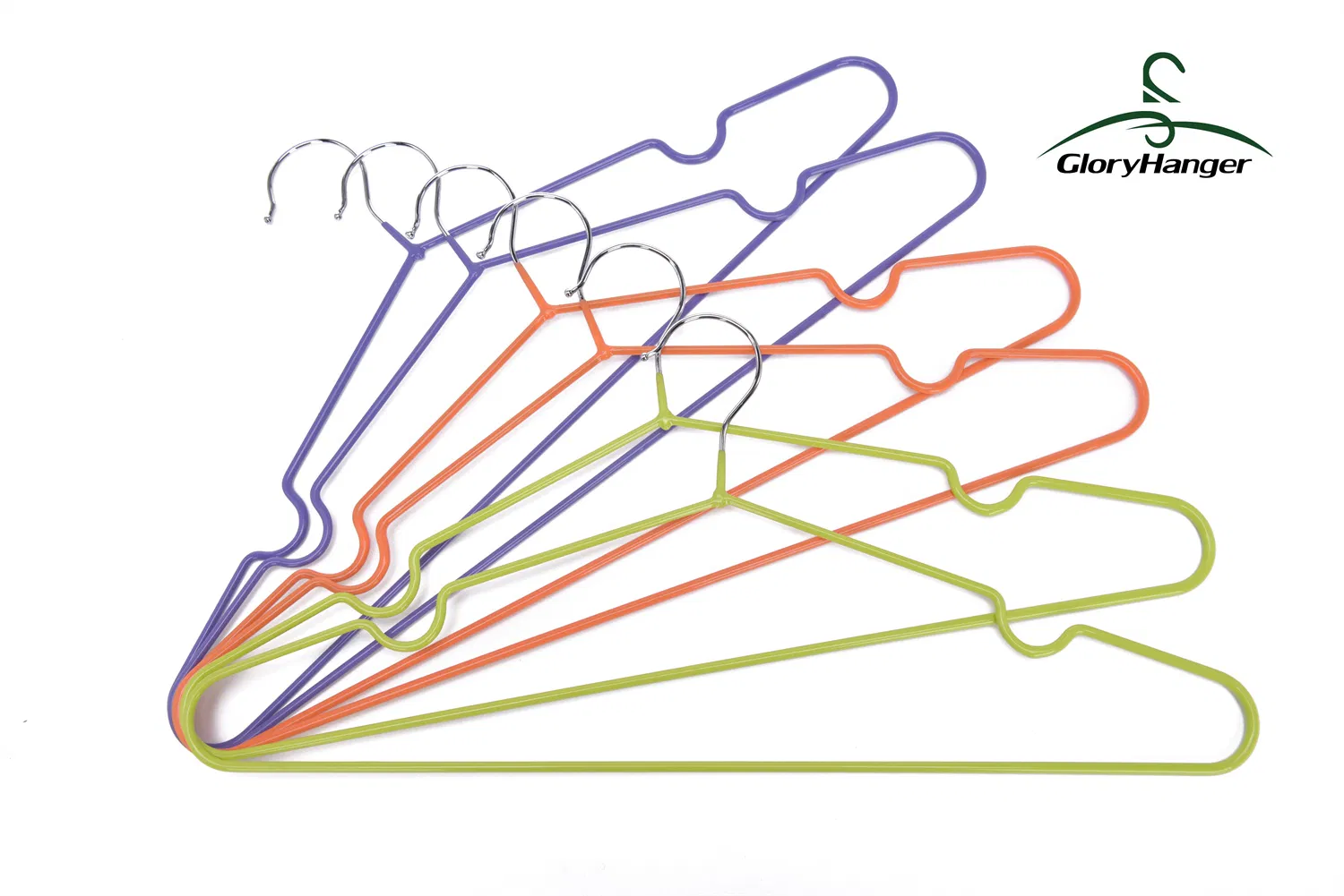 Hot Selling Saving Space Super Thin Metal Hanger with Notches Magic Pants Hangers Space Saving