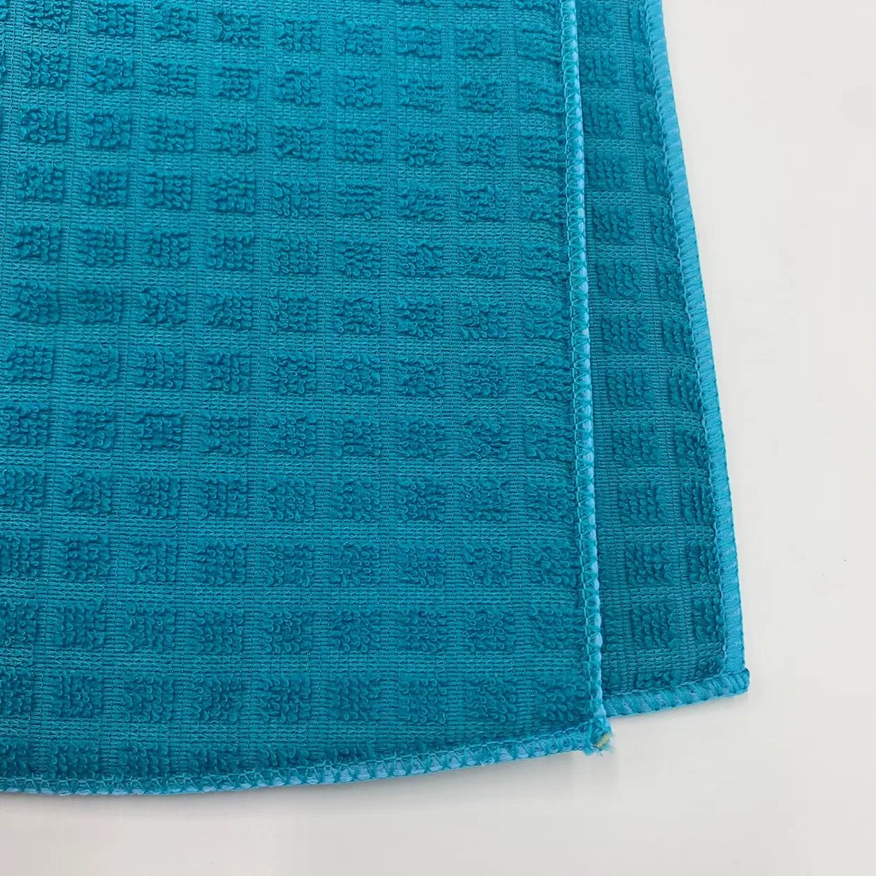 Heat Resistant Non-Slip Foldable Protection Mat with Small Checkered Patterns Table Dishes Dish Drying Mat for Kitchen