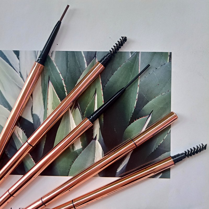 5 Colors Mineral Long-Lasting Anti-Smudge Waterproof Double-Headed Eyebrow Pencil