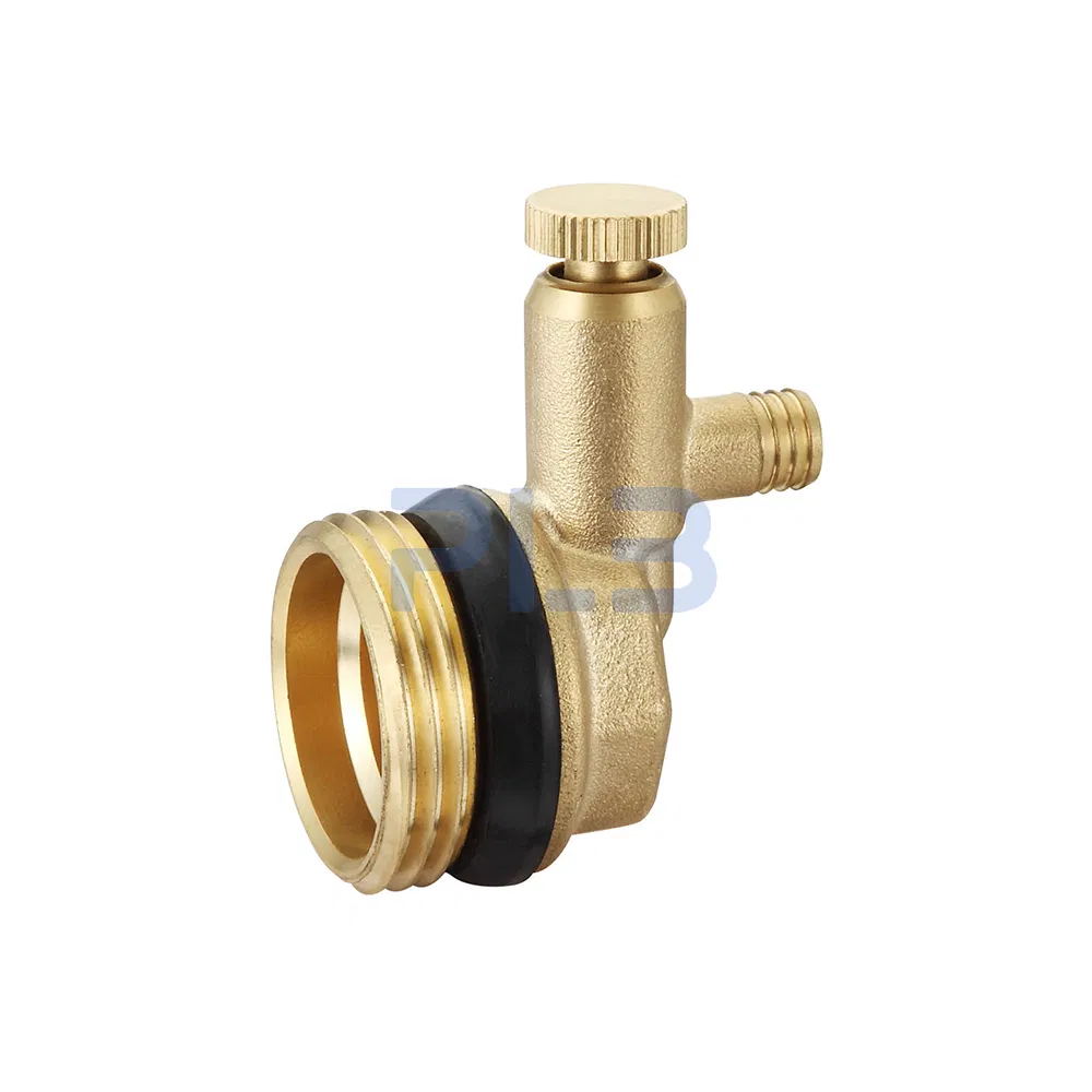 Brass Air Vent Valve with Tee and Beer Valve for Heating Manifold