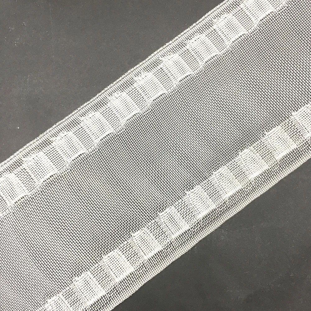 100% Polyester Transparent Curtain Plain Tape Curtain