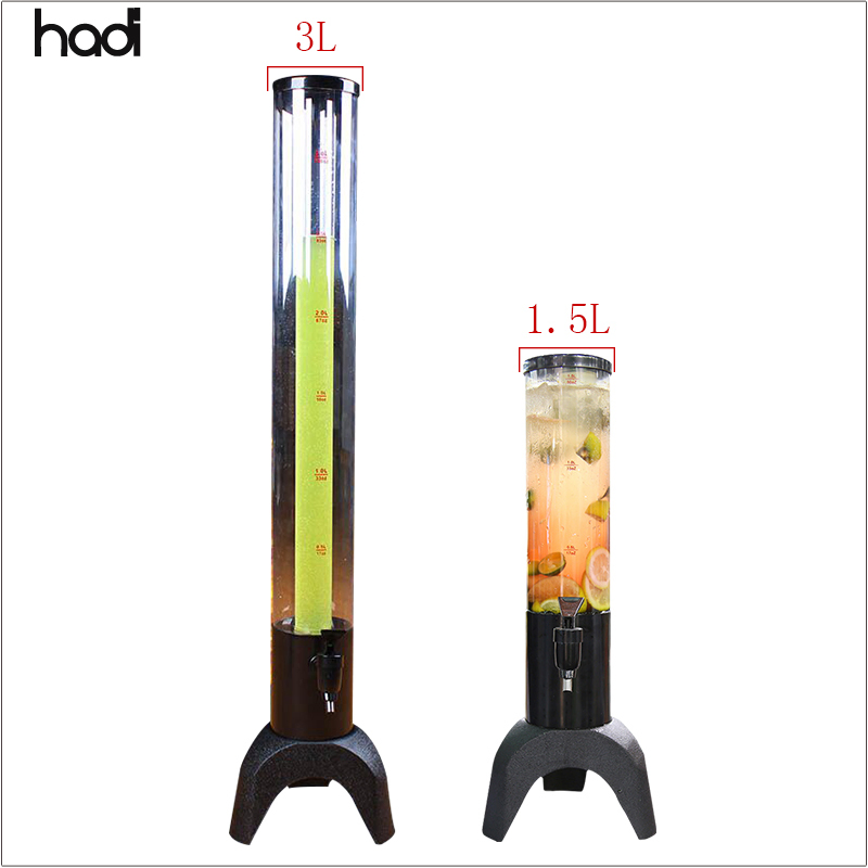 Beer Equipment Wholesale Hot Sales Bar and Pub Table Top Draft Beer Dispenser LED Commercial 3L Beer Tower with Ice Tube Beer Dispenser