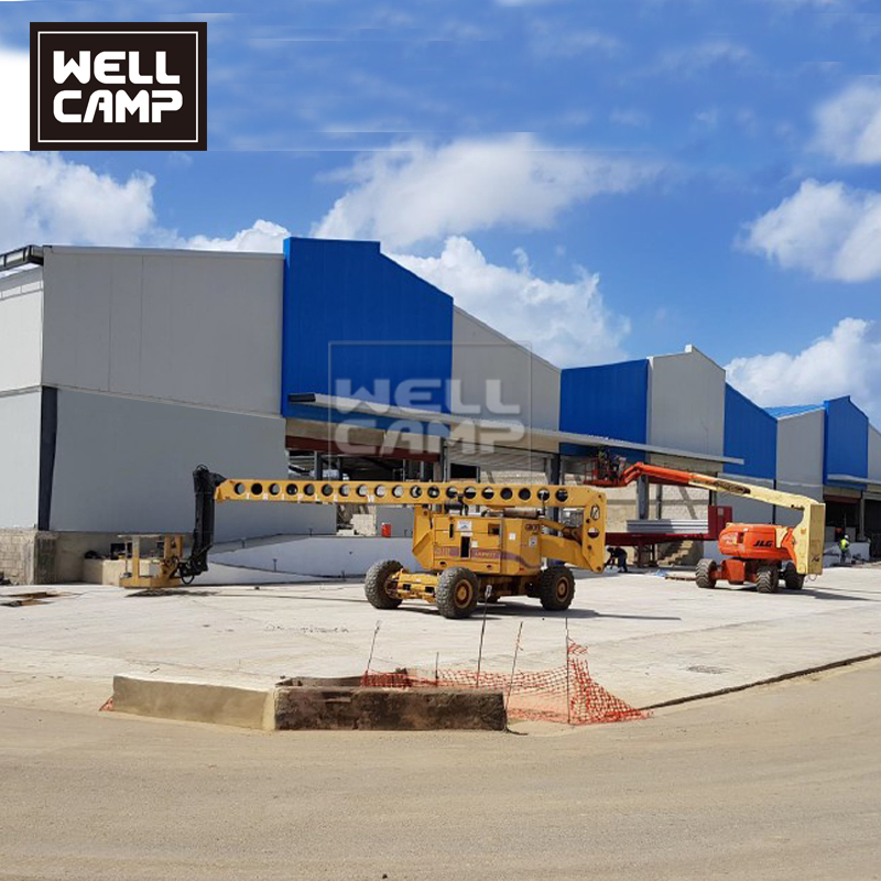 China Peb Camp Site Prefabricated Warehouse Workshop Storage Building Supplier Portal Frame Steel Structure Factory Price Steel Sheet Warehouse