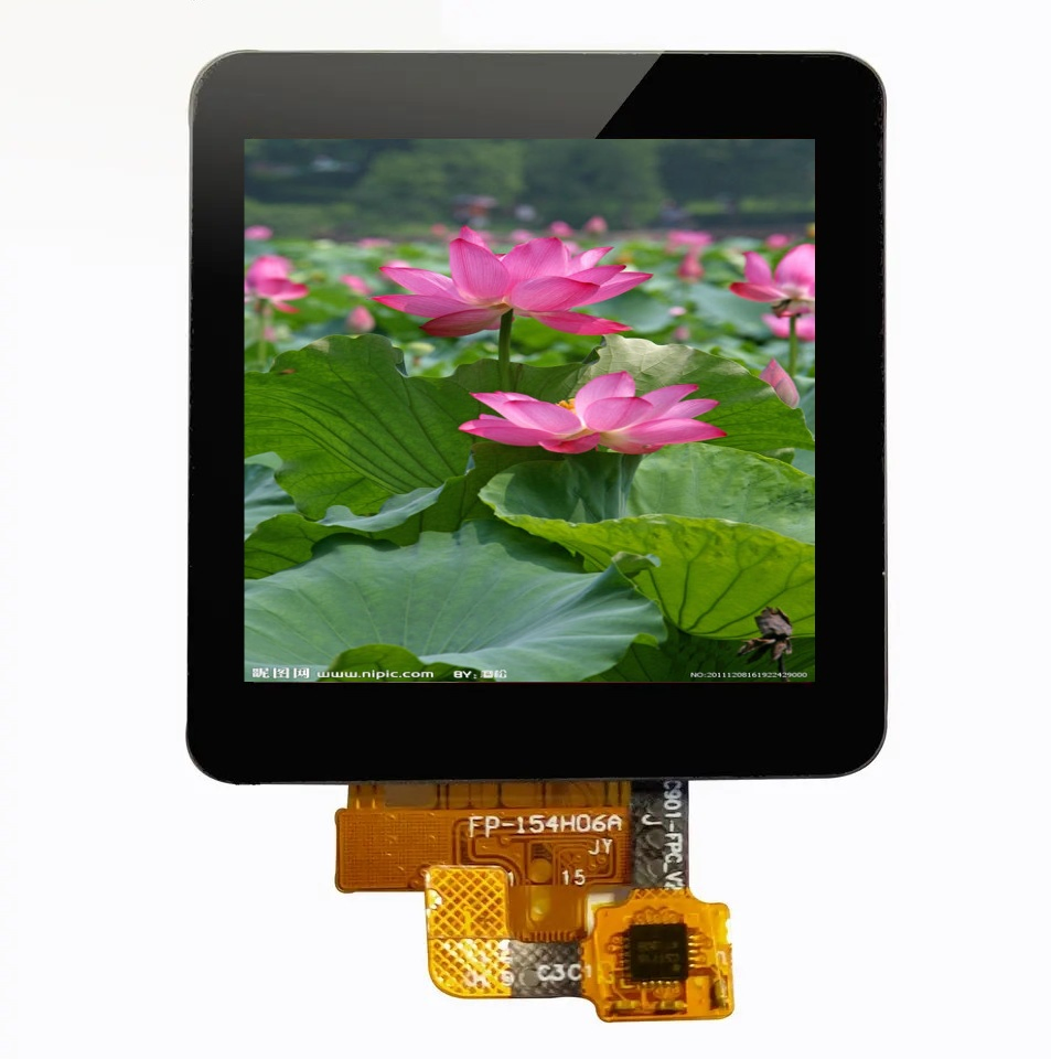 1.54 Inch 240 X 240 IPS TFT and Customized Touch Sensor and Cover Glass Optical Bonding