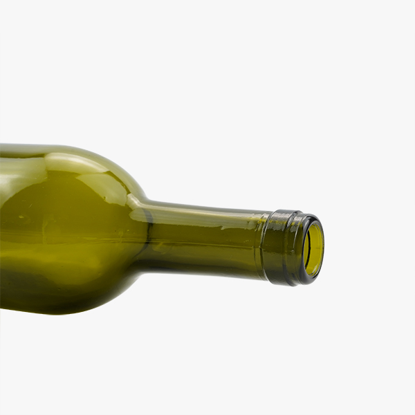 Wholesale Empty Kitchen Round Dark Green Olive Oil Bottle with Lid