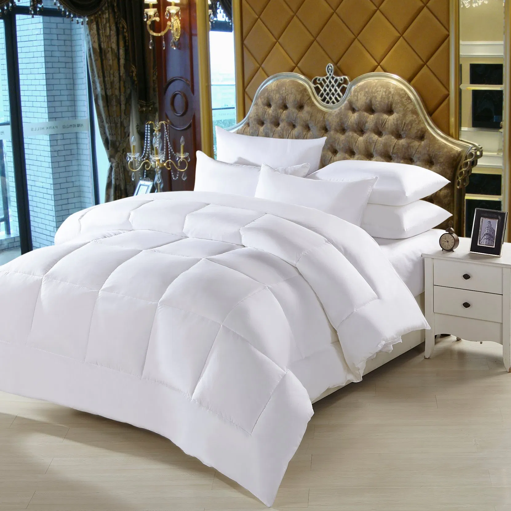 High Quality Polyester Alter Hotel White Duvet Comfortors Quilt