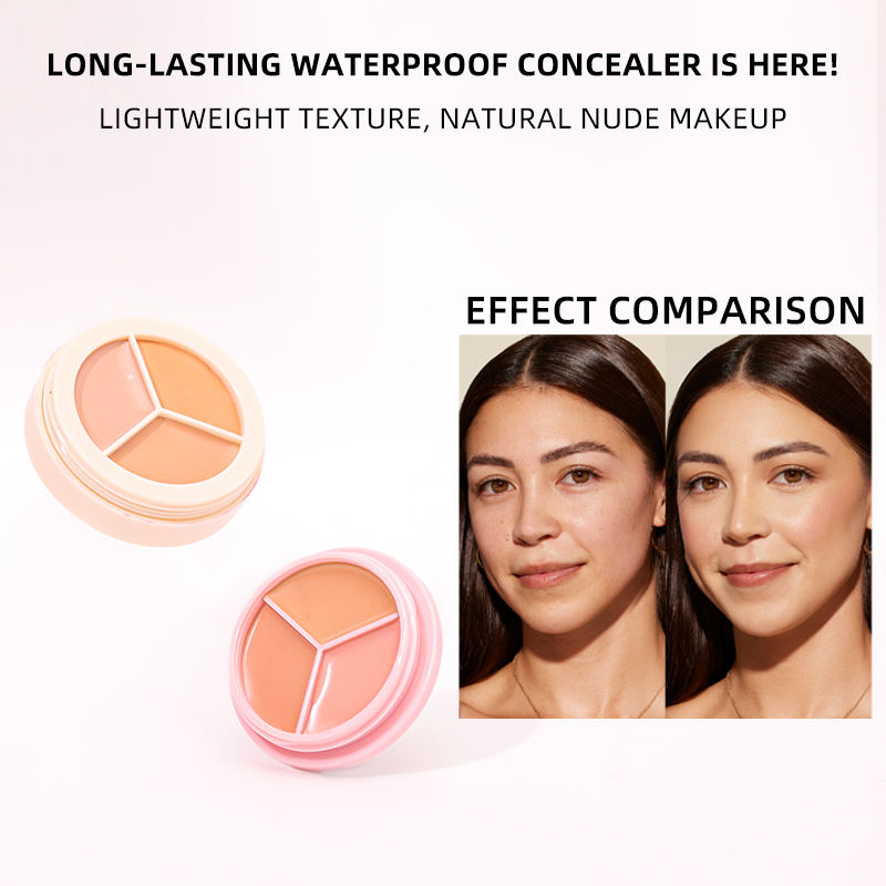 Ty-2026 Good Quality High Definition Private Label Bronzer Makeup Matte Finished 3 In1 Concealer Cream