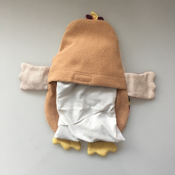 Knitted Hen Design Cover for Heat Bag and Rubber Bag