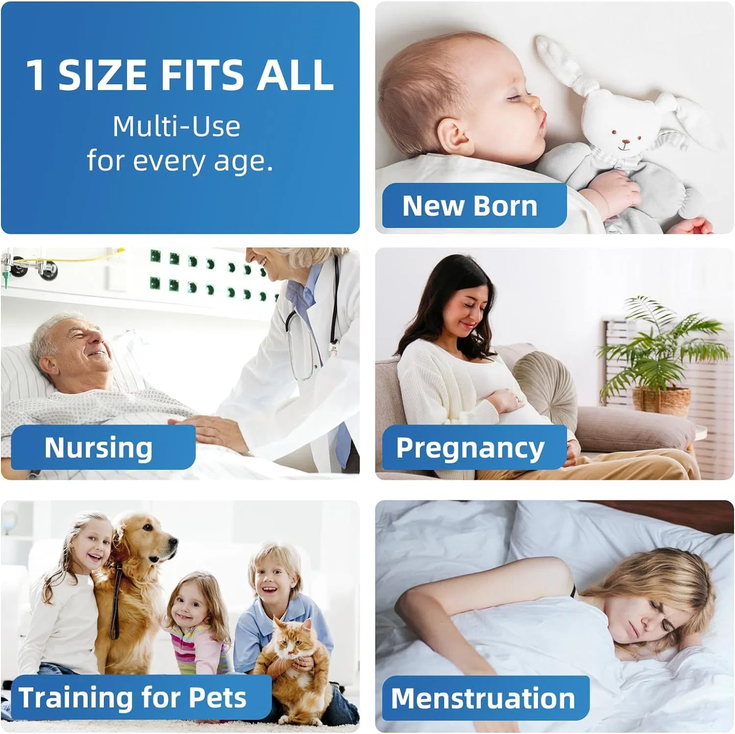 OEM Custom Size Logo Hospital Disposable Underpad Incontinence Bed Pads for Adults