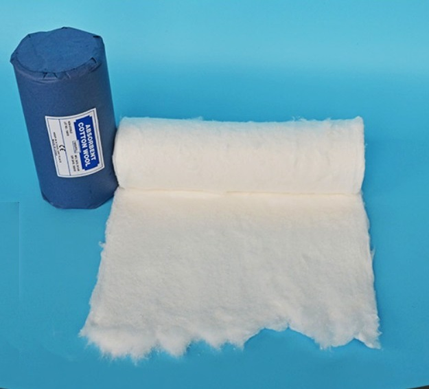 OEM Natural White Medical Cotton Wool Roll for Surgical Use