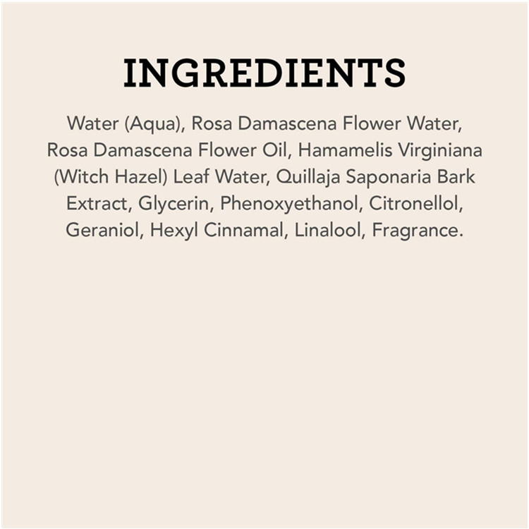 Customized Hydrating Rose Water Facial Toner Spray