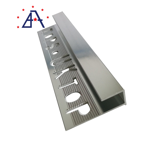 Polished and Anodized Square Shaped Trim Metal Strip Fireproof Aluminum Corner Tile Edge Trim
