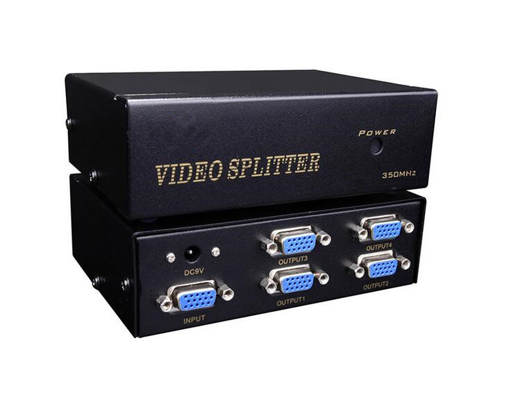 Разветвитель VGA сигнала 1x4, 350 МГц