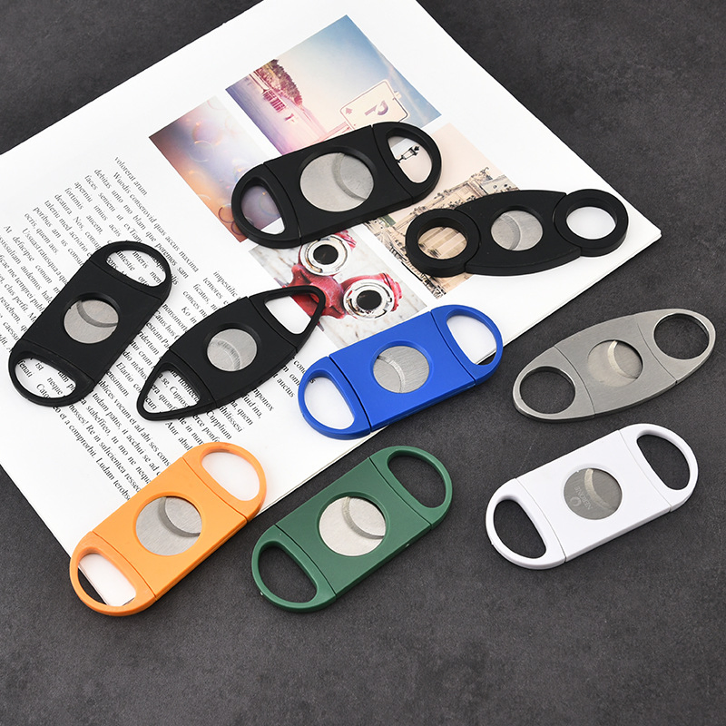 Manufacturer Wholesale Plastic Cigar Cutter Stainless Steel Cigar Cutter