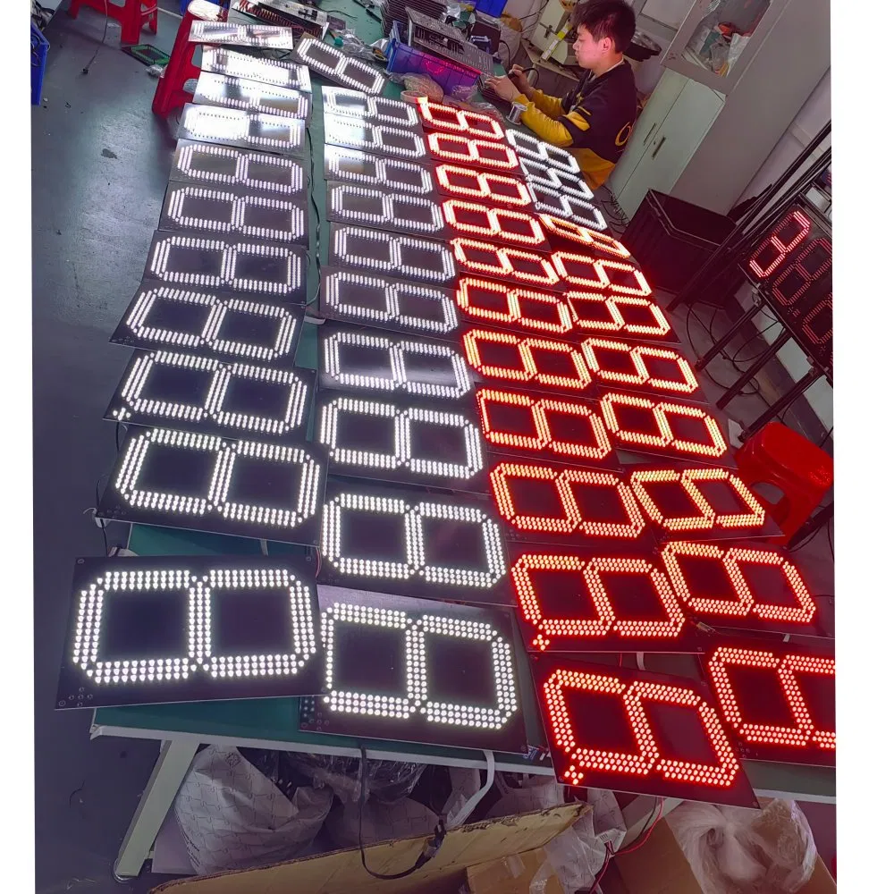 18 Inch PCB 7 Segment LED Display Module Board Controller for Gas Station LED Price Sign Screen