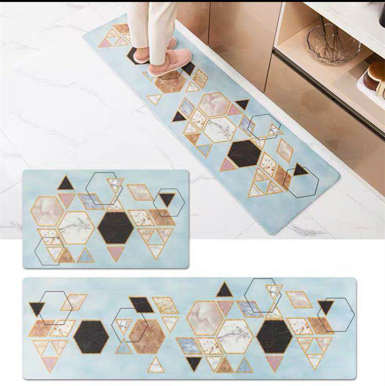 Modern Design Water Absorption Plastic Kitchen Mat