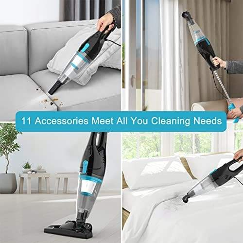 Ultra Quiet Stick Vacuum Cleaner 400W for Pet Hair Removal