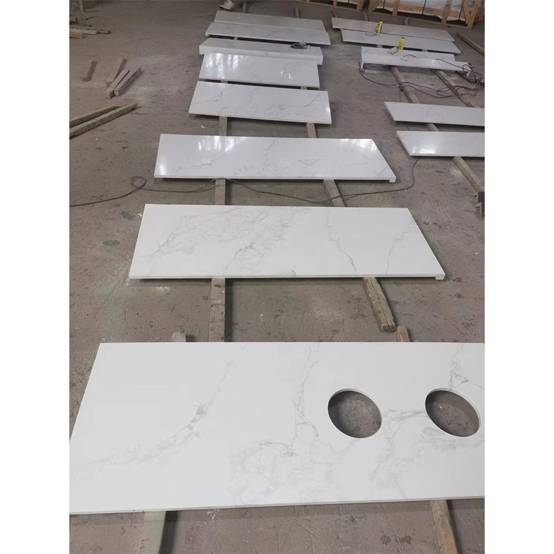 Black Granite and White Quartz Countertop/Bathroom Top/Kitchen Top/Island Top Wholesale Price
