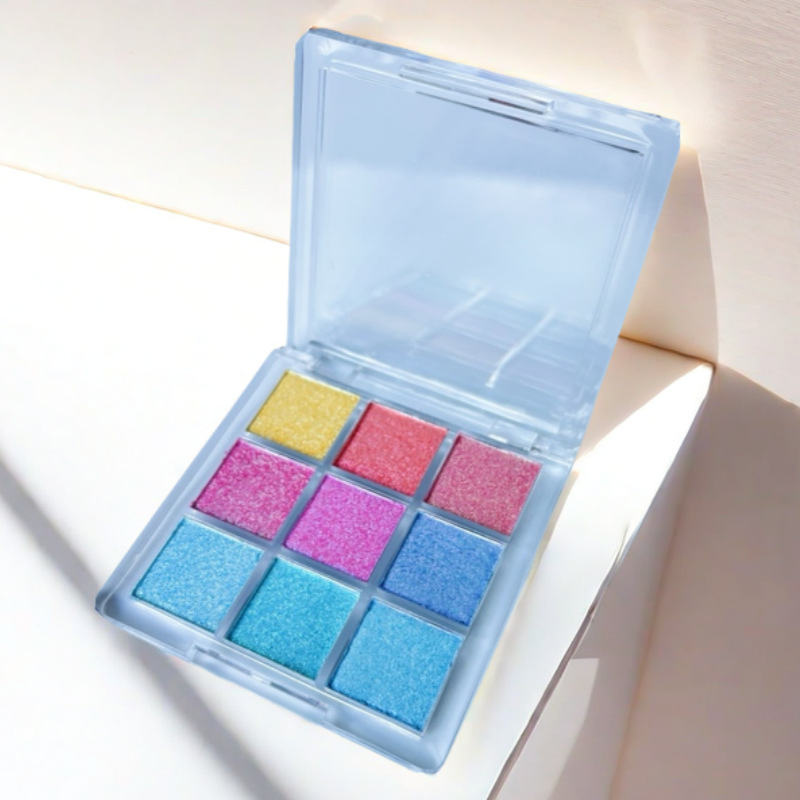 9 Colors Duochrome High Shine Makeup Duo Chrome Eyeshadow Palette