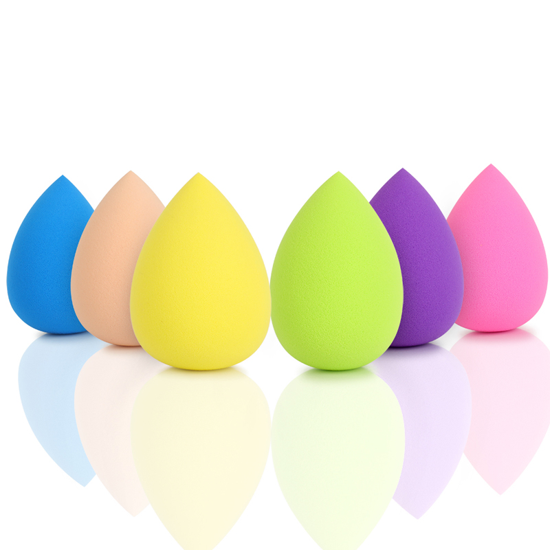 Wholesale Waterdrop Non Latex Muti-Colored Foundation Blending Powder Puff Cosmetic Puff Makeup Sponge