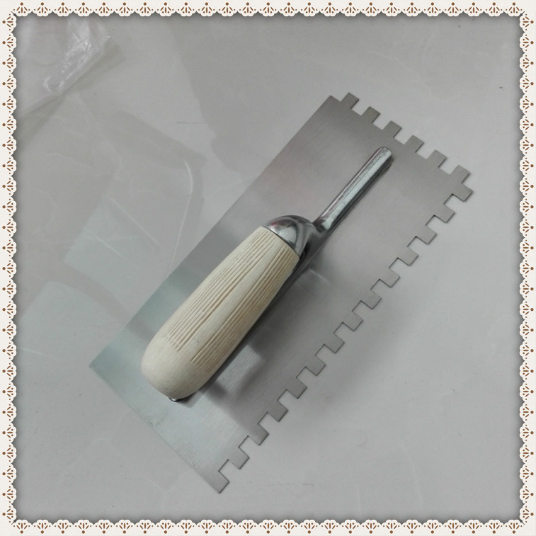 Italy Model Fine Plastic Wood Copy Handle Stainless Round Conor Bricklaying Trowels