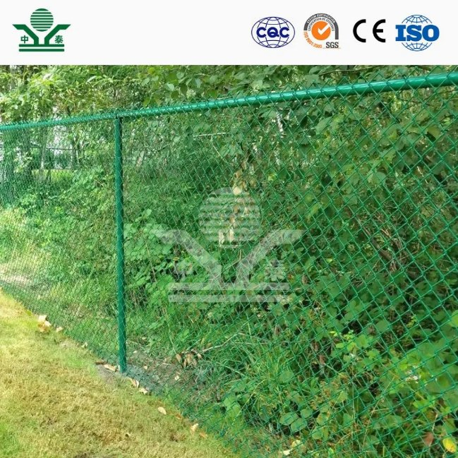 Zhongtai Black Decorative Chain Link Fence China Manufacturers Garden Stadium Chain Link Fence 35mm X 35mm Stadium Fence Net