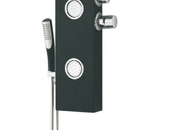 Ec-1008 Newly Luxury Black/Brushed Bathroom Shower Faucet LED Shower Panel -25