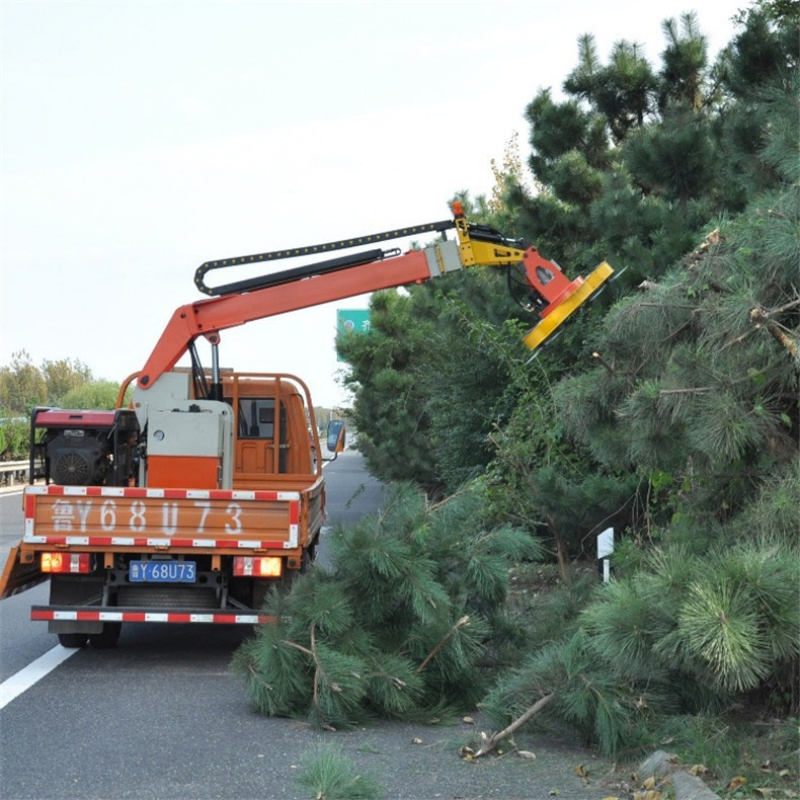 Heavy Duty Vehicle-Mounted Hedge Cutter Highway Maintenance Telescopic Hydraulic Hedge Trimmer