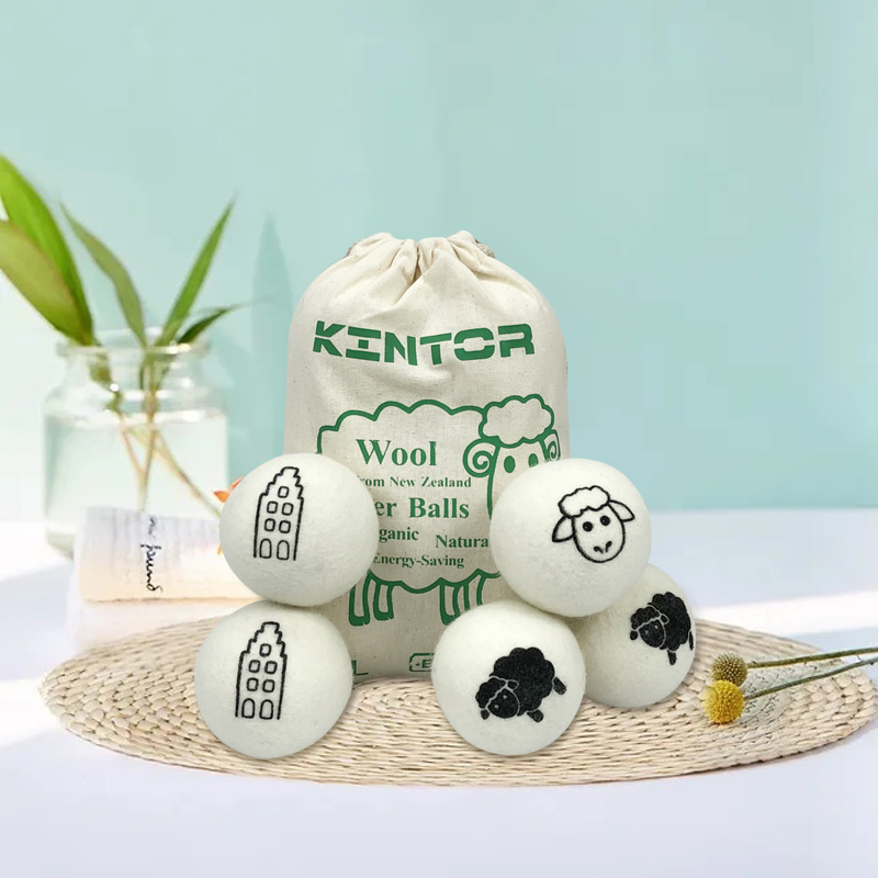Custom 100% Organic Premium New Zealand Wool Felt Ball Wholesale Wool Dryer Balls