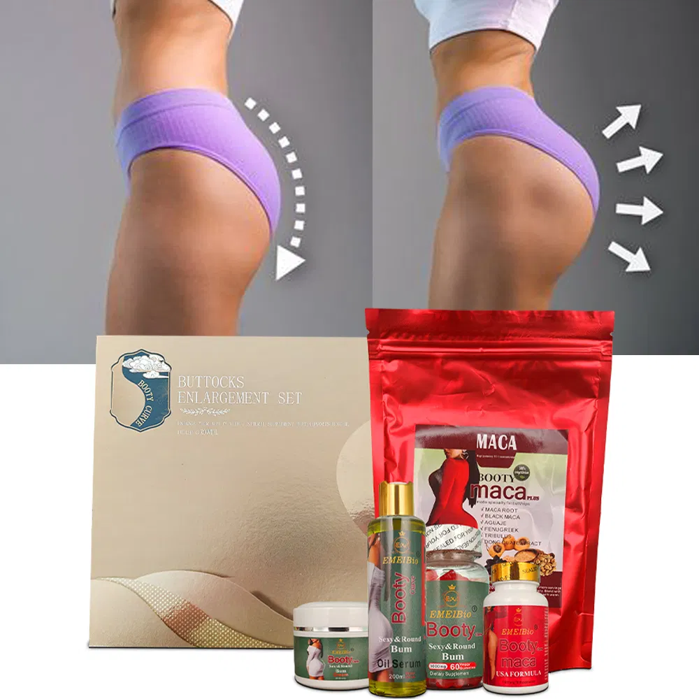 Butt Enlargement Set Private Label Gift Box Packaging Women Butt Lift Bbl Capsule Gummy Powder Oil Cream Enhancement Butt