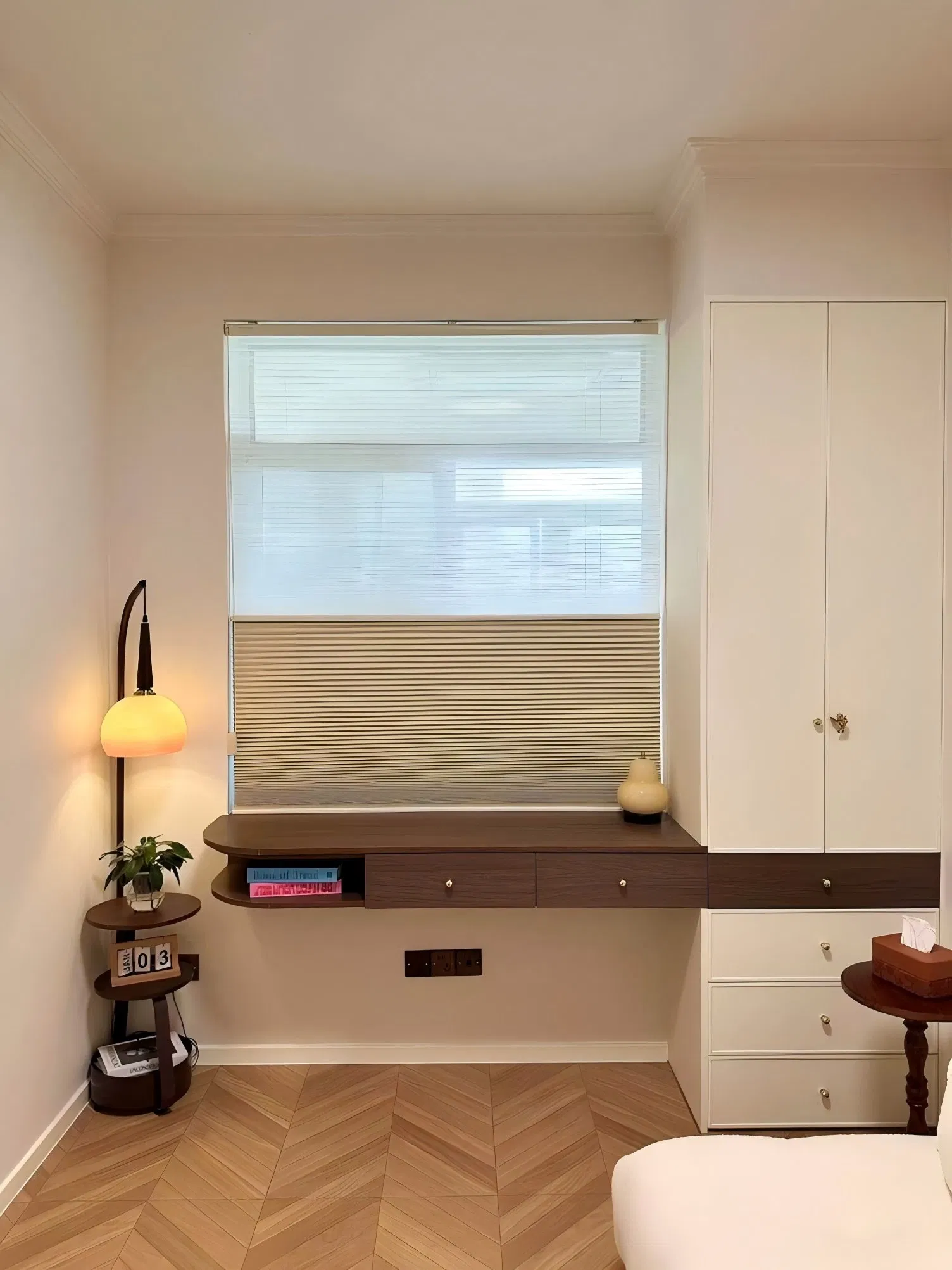 Sisheng Customized Day and Night Honeycomb Blinds by Manual for Hotel