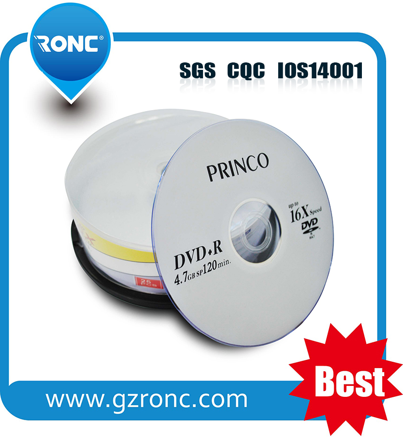 Чистые DVD-R диски Princo 16x 4.7ГБ