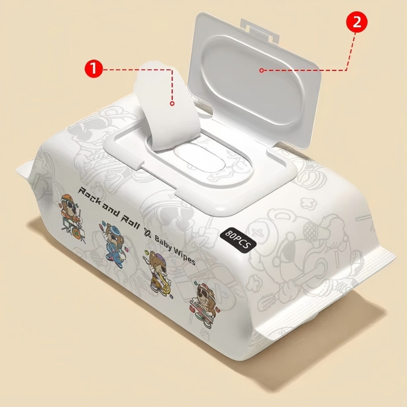 OEM Hot-Selling Gentle Baby Wipes Infant Face&Body Cleaning Edible-Grade Non-Irritating Formula