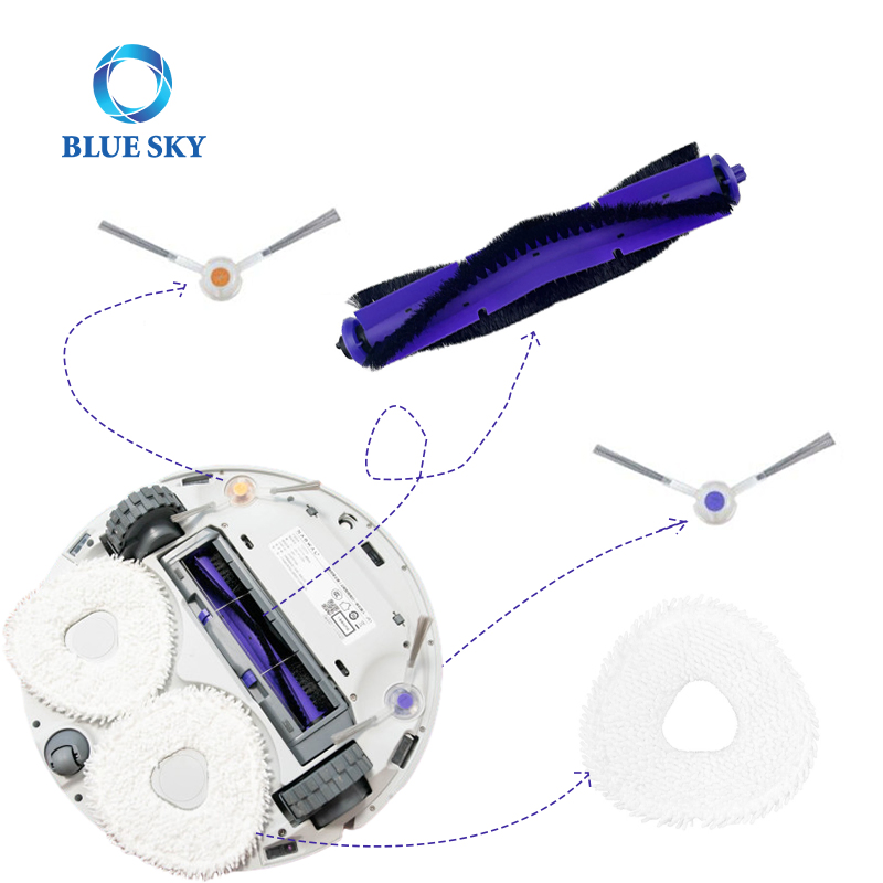 Replacement Main Side Brush HEPA Filter Mop Cloth Accessories for Cloud Whale Narwal Freo J3 Robot Vacuum Cleaner