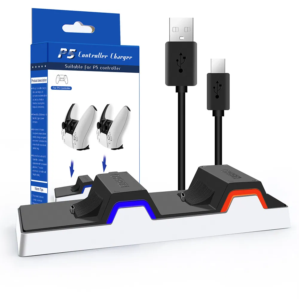 Wholesale Type-C 2 Port Charging Station Dock Charger Stand for PS5 Wireless Game Controller
